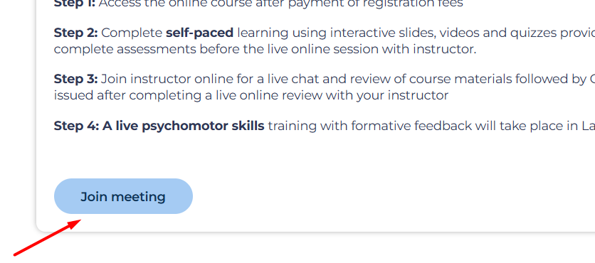 How to join our live meetings